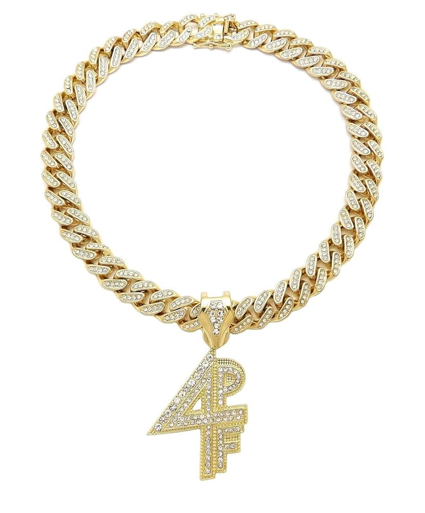 【新品未開封】 BABYL LVERSE PENDANT Amazon.com: Jewelry For Hip Hop Gold PT Lil Baby 4PF Pendant